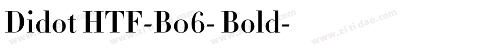 Didot HTF-B06- Bold字体转换